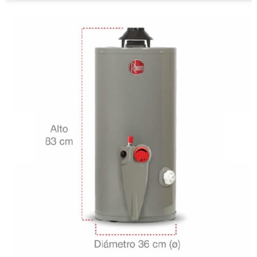 Calentador Rheem acumulación 10 GL – incluye instalación