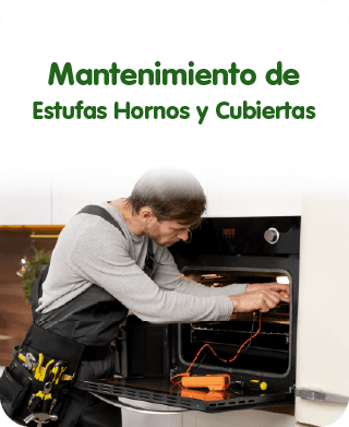 Mantenimiento de estufas, hornos y cubiertas
