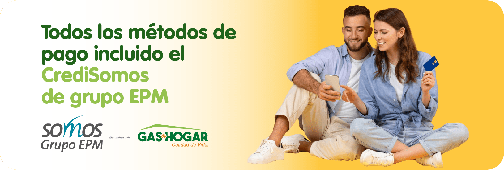 Paga con el crédito SOMOS del Grupo EPM